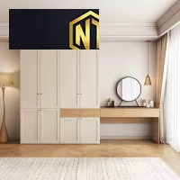TỦ QUẦN ÁO GỖ MDF PHỦ MELAMINE MẪU 04